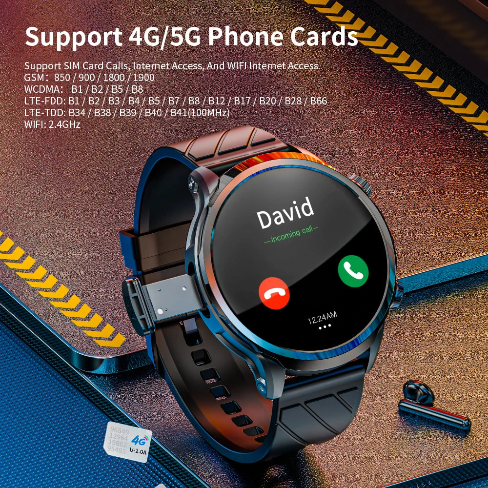 Montre connectée Apple Watch Series 8 Pro – 4G, NFC, GPS, écran AMOLED 1,85", 3 Go + 32 Go et suivi sport