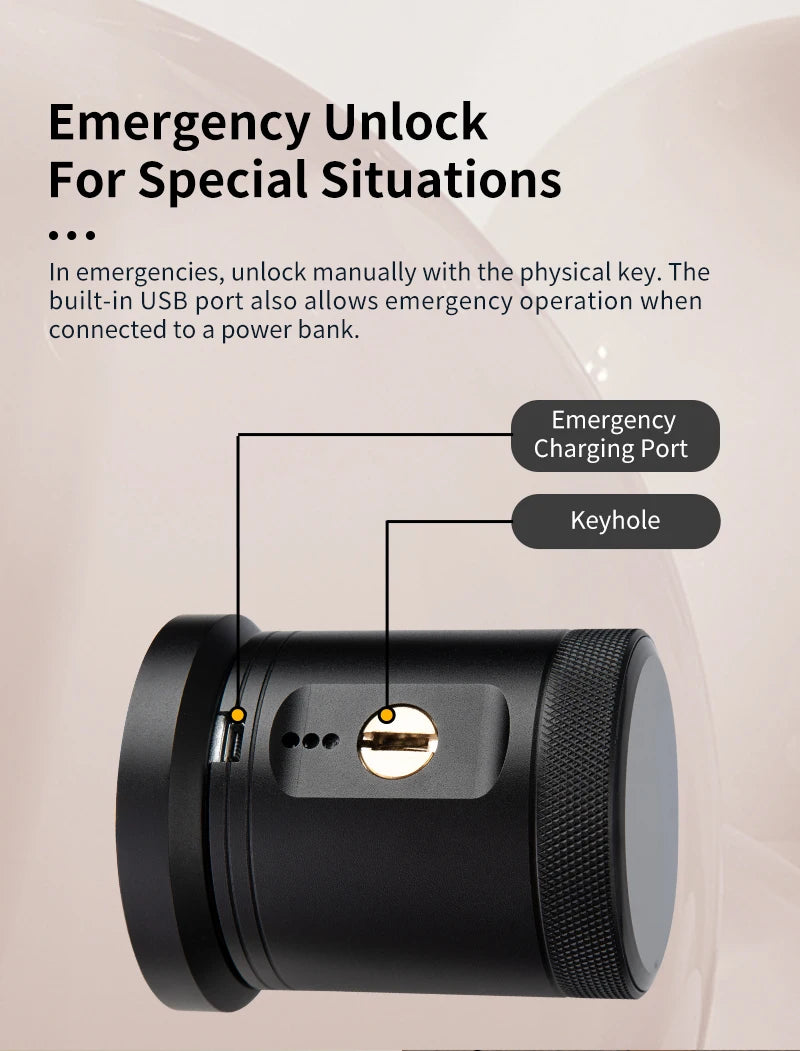 Serrure Intelligente TUYA | Empreinte Digitale, Application Mobile, Sonnette Vidéo et Contrôle à Distance