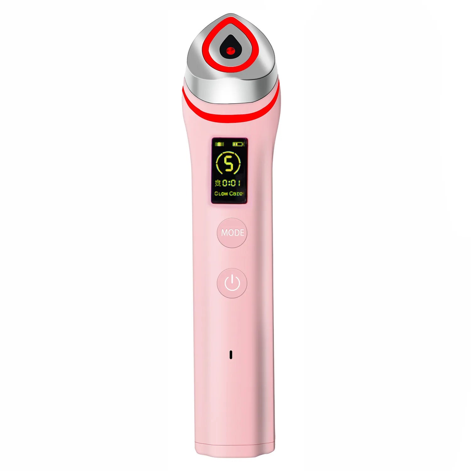 Masseur Facial Microcourant Portable 6-en-1 | Appareil Beauté Anti-Âge, Raffermissant et Éclat du Teint