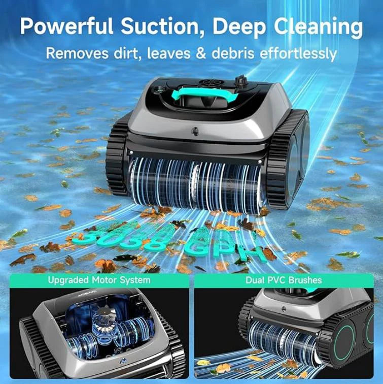 Robot aspirateur de piscine YOLO-POOL C1 — parois et fond, 150 m², certifié CE