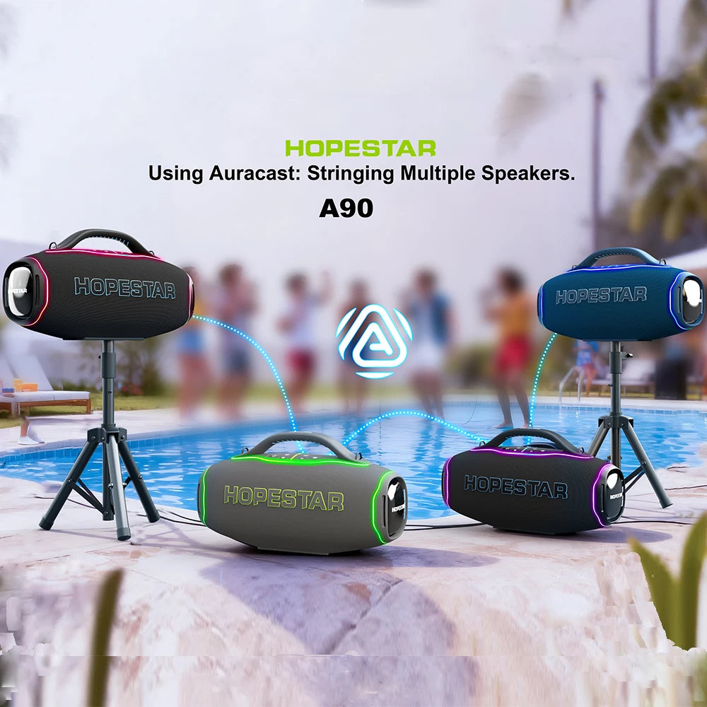 Enceinte Outdoor HOPESTAR A90 – 700 W, 8 CV, IPX6, RGB et Bluetooth 5.4