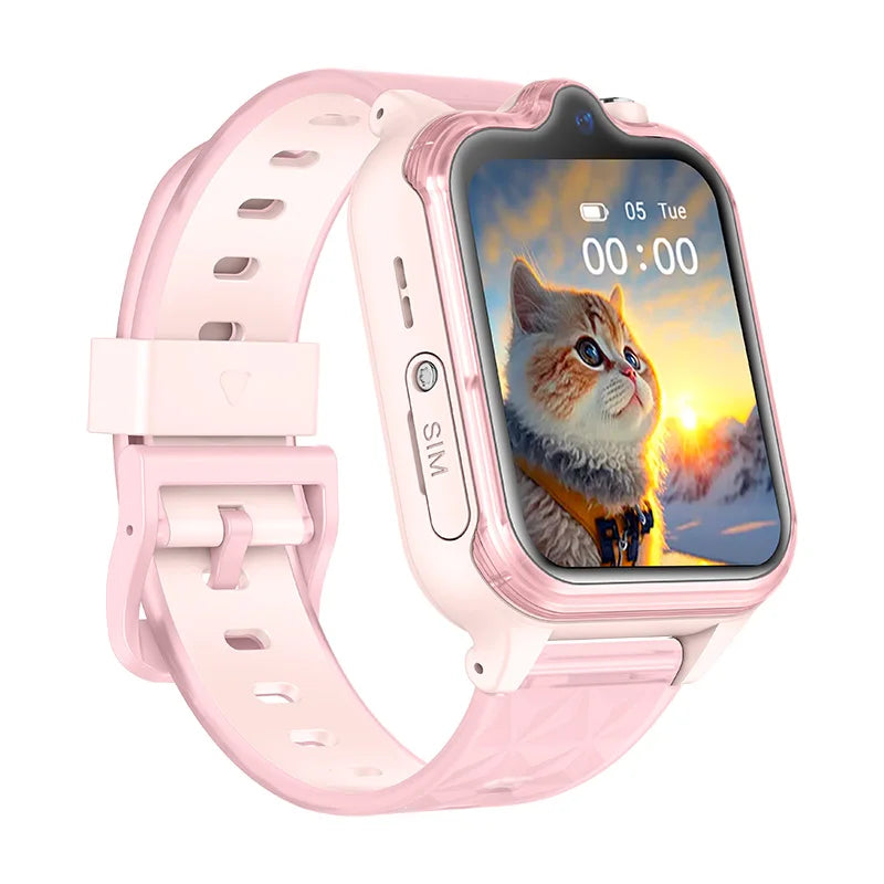 Montre GPS Enfant 4G – Android 8.1, Double Caméra, Appel Vidéo, IP67 & 800mAh