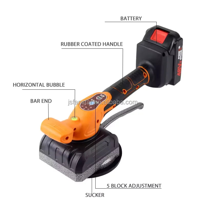 Machine à poser les carreaux sans fil à batterie rechargeable, outils haute puissance pour dalles de pavage, sols et murs