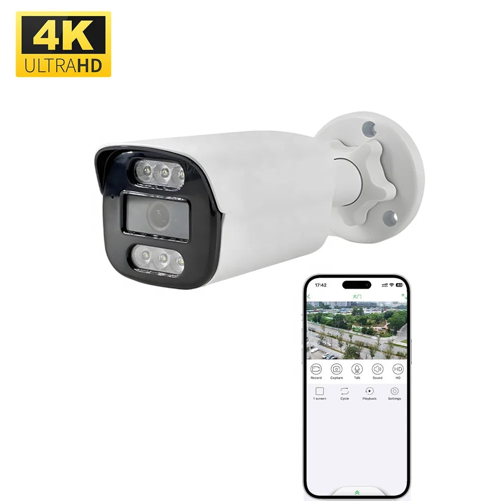 Kit NVR 4K YGHT TST04, 4 canaux, H.265+, ONVIF, 14 To max, audio bidirectionnel, Seetong