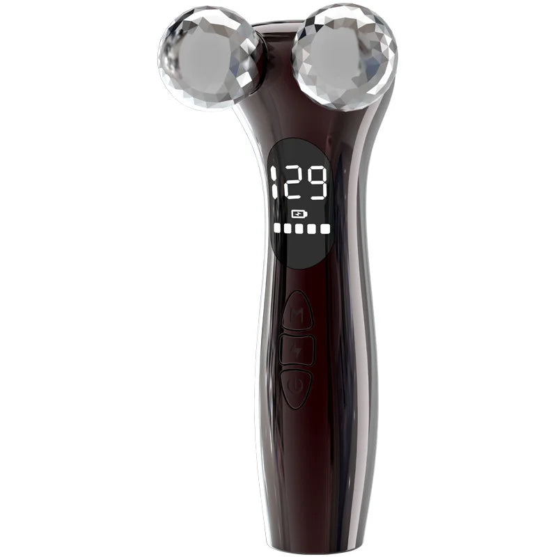 Appareil de tonification faciale à microcourant YZM-302, double rouleau en V, liftant, anti-rides, USB-C