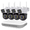 Kit vidéosurveillance WiFi 4 canaux NVR IC04CH, IP66, H.265, vision nocturne, iCSee