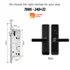 Serrure de porte numérique intelligente Tediton OEM Smart Home Tuya TTlock avec sonnette et application de contrôle Wi-Fi