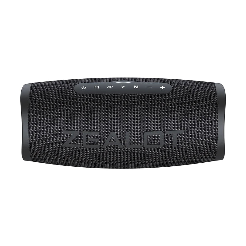 Boombox Portable ZEALOT S56 – 40W, IPX6, LED Spectaculaire & Basses Puissantes