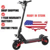 Trottinette électrique pliable 500 W, prise US, suspension intégrale, alliage d'aluminium, 48 V, 13 Ah, capacité de charge de 100 kg, haute performance, livraison rapide