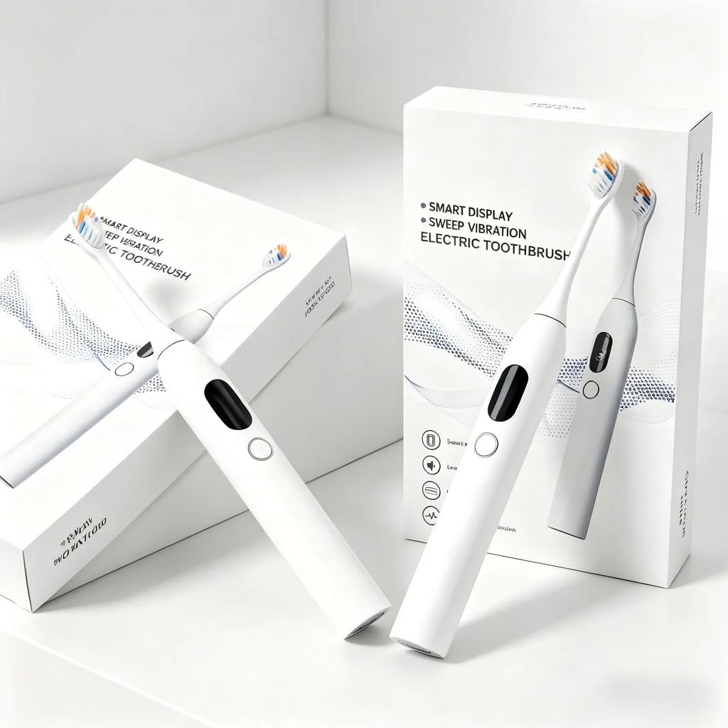 Nouveautés 2026 : Kit de blanchiment dentaire, brosse à dents électrique intelligente vibrante automatique avec écran tactile portable.