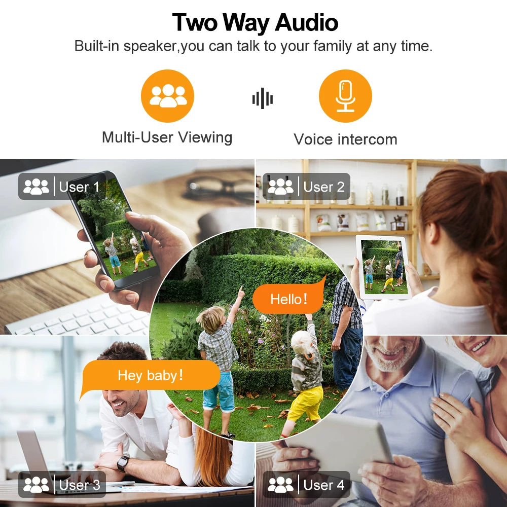 Caméra de surveillance extérieure Tuya IP solaire 1080p HD Wi-Fi 1,5 W, format bullet, alimentée par batterie, longue autonomie en veille.