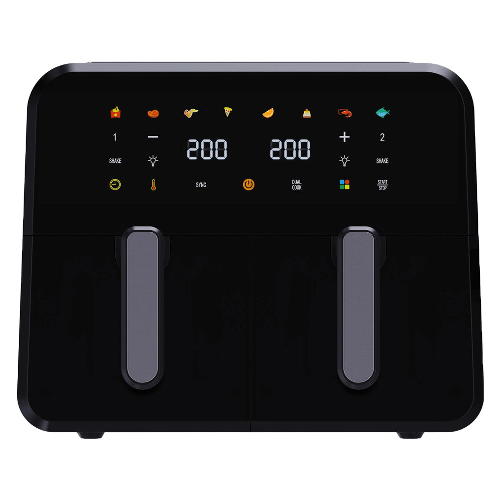 Air Fryer Double Panier 5,5 L + 5,5 L | Écran LCD, Cuisson Sans Huile et Revêtement Antiadhésif