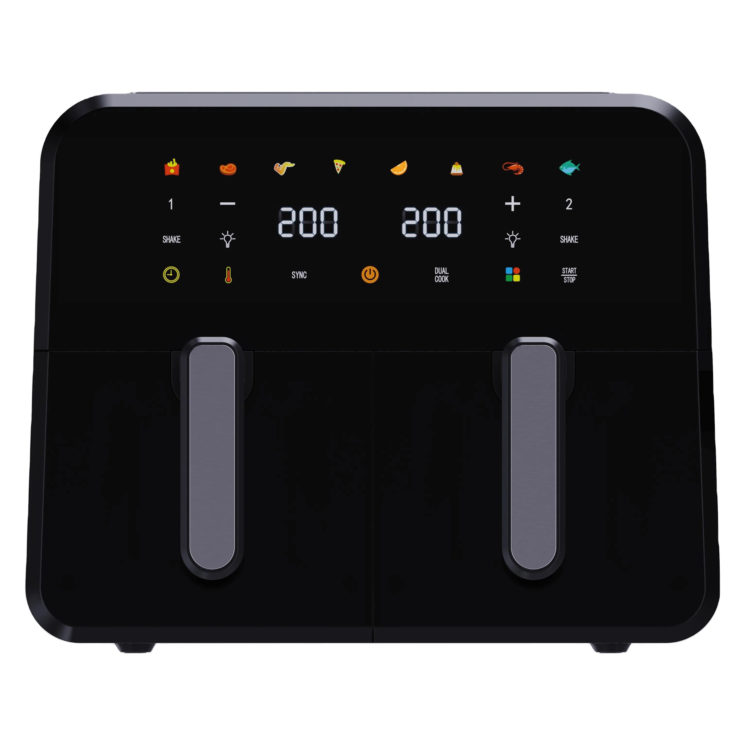Air Fryer Double Panier 5,5 L + 5,5 L | Écran LCD, Cuisson Sans Huile et Revêtement Antiadhésif