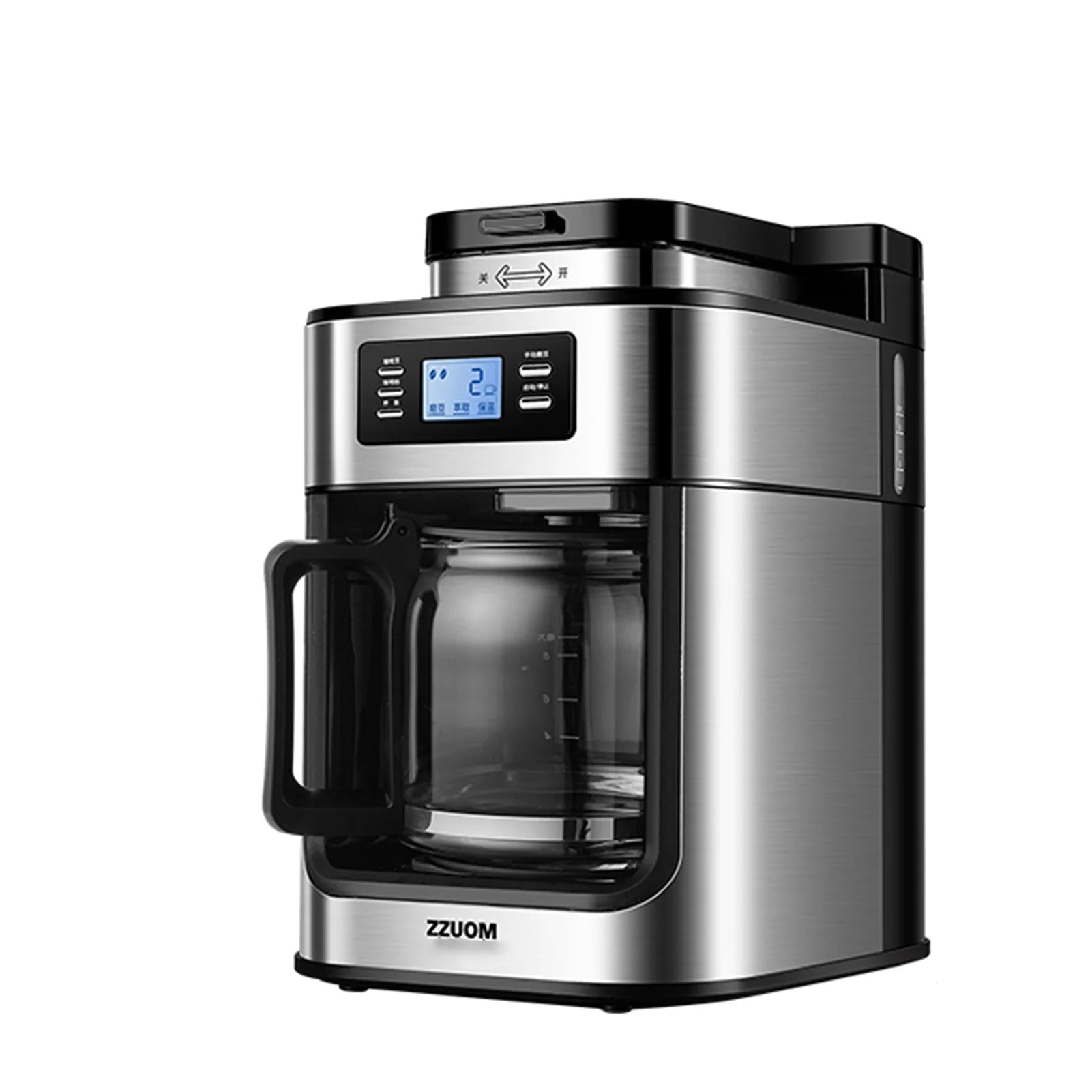 Machine à café semi-automatique intelligente fabriquée en Chine, avec pompe à mousse de lait automatique et pression adaptée aux hôtels et bureaux.