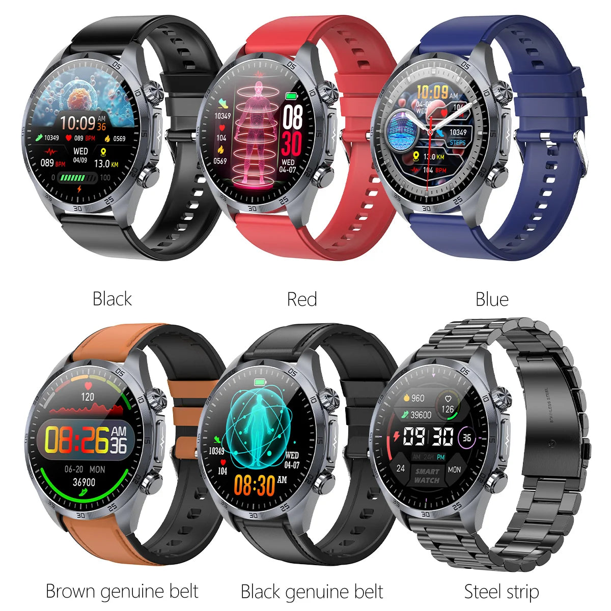 Montre Santé TK29 – ECG, Massage Sommeil, Pouls, Android & iOS | Mode