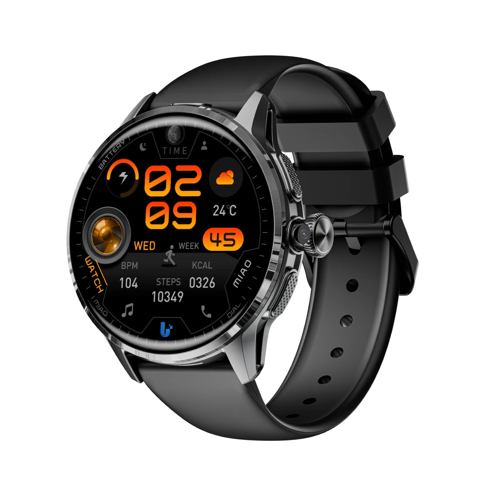 Montre connectée LOKMAT Appllp 3 – 4G, AMOLED Rond, 3+32GB, NFC, GPS & Appel Vidéo