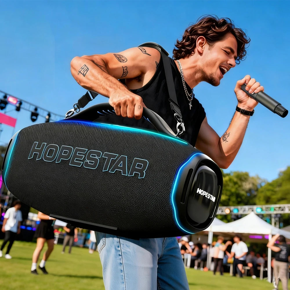 Enceinte Outdoor HOPESTAR A90 – 700 W, 8 CV, IPX6, RGB et Bluetooth 5.4