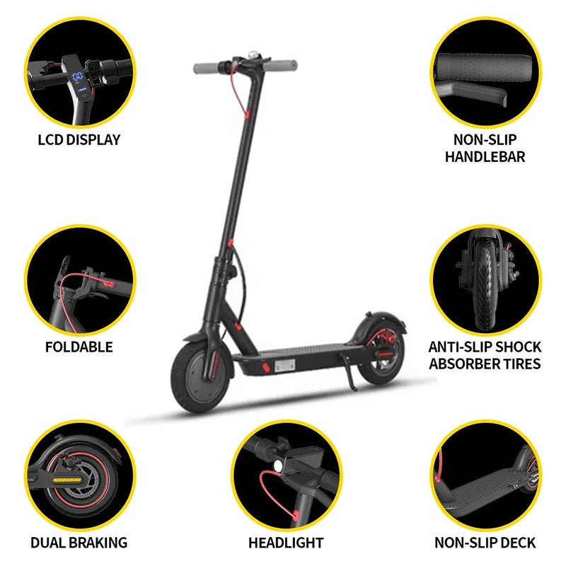 Trottinette électrique, trottinettes électriques, trottinettes de mobilité puissantes pour adultes, trottinettes électriques 36 V