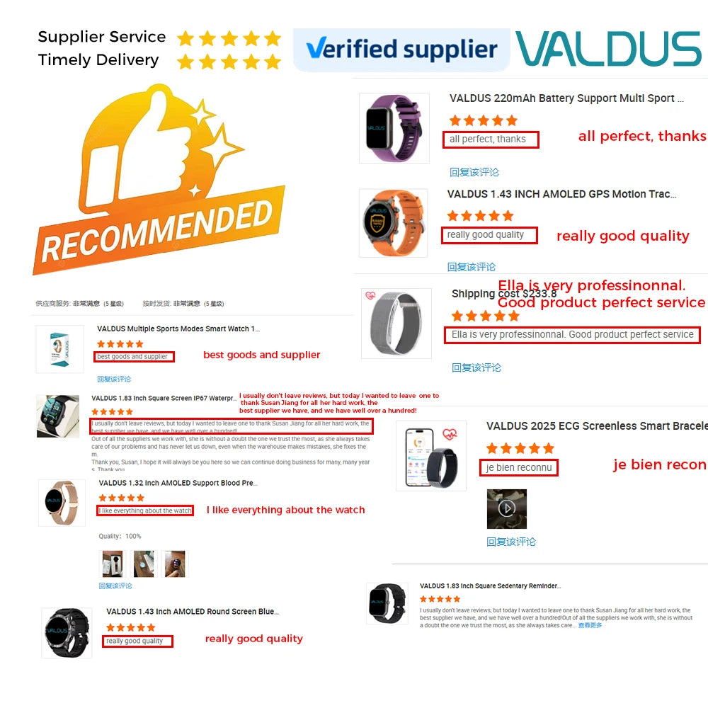 Montre connectée VALDUS avec logo personnalisé ODM/OEM - Suivi de la fréquence cardiaque et de l'activité physique - Écran rond AMOLED - 4G VG52 PRO