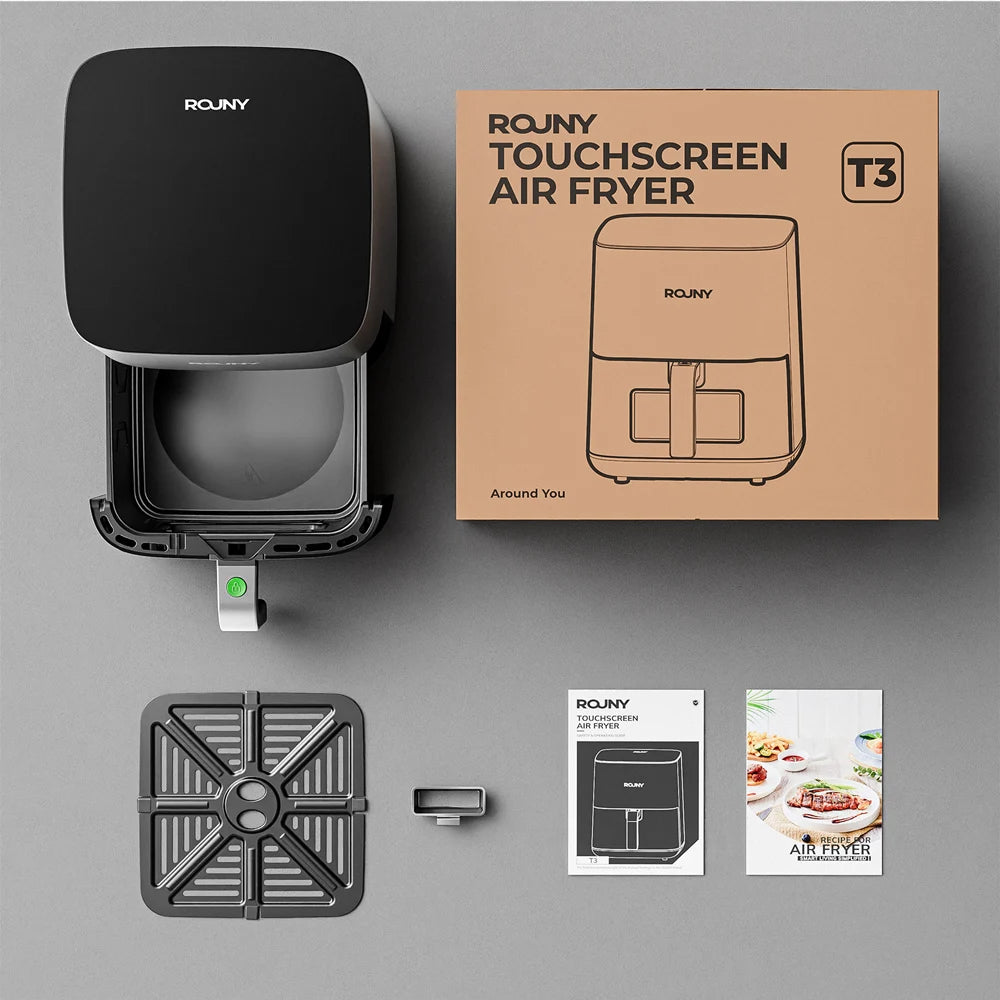Air Fryer 5 L Intelligent | Écran Tactile, 8 Modes de Cuisson, Hublot et 1450 W