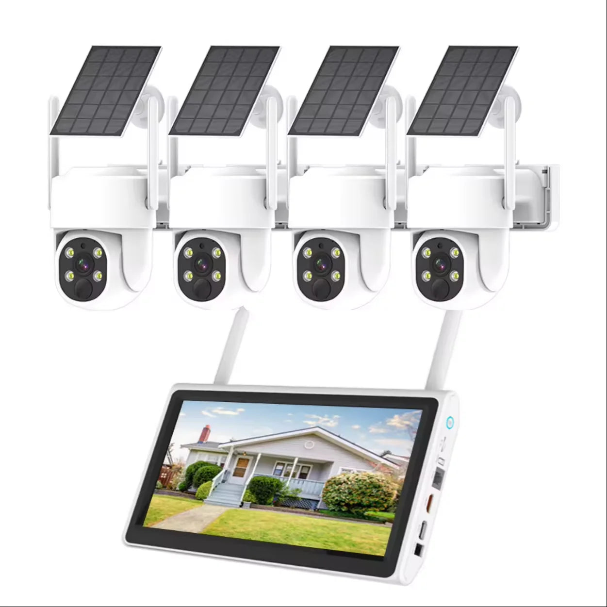 Kit NVR WiFi 8 canaux 4K, PTZ, H.265, 6 To, audio bidirectionnel, Eseecloud