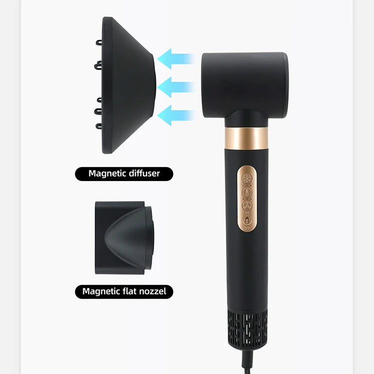 RUCHA 8 en 1 : Appareil de coiffure ionique, sèche-cheveux, lisseur, boucleur, brosse à air chaud, outils de coiffage multi-stylers