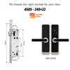 Serrure de porte numérique intelligente Tediton OEM Smart Home Tuya TTlock avec sonnette et application de contrôle Wi-Fi