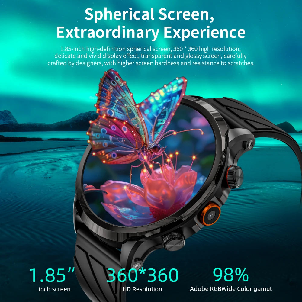 Montre connectée Apple Watch Series 8 Pro – 4G, NFC, GPS, écran AMOLED 1,85", 3 Go + 32 Go et suivi sport