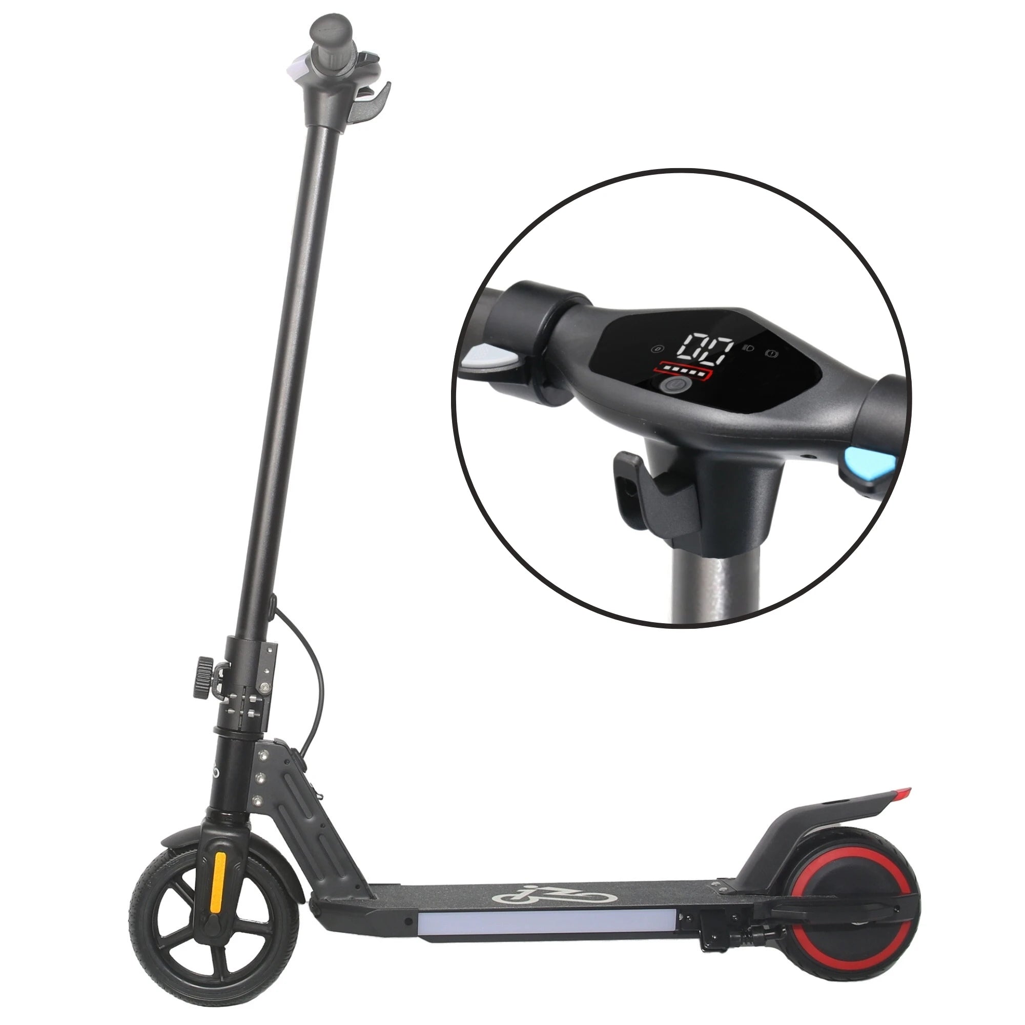 Trottinette électrique enfant Emoko A34, 130 W, batterie 21,6 V, autonomie 10 km, pour 6-12 ans