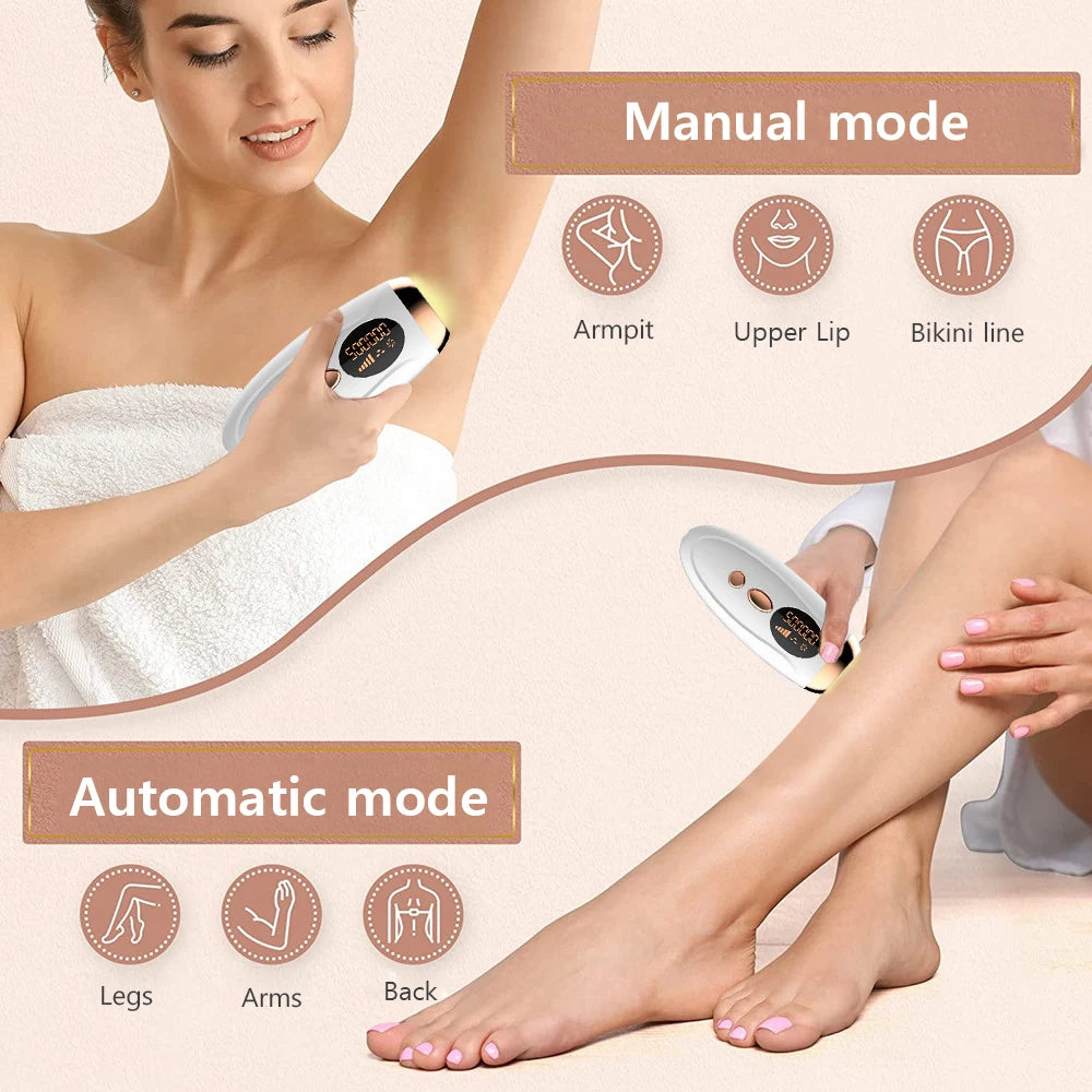 Appareil IPL Professionnel 999 999 Flashs | Épilation Durable et Indolore pour Femmes à Domicile