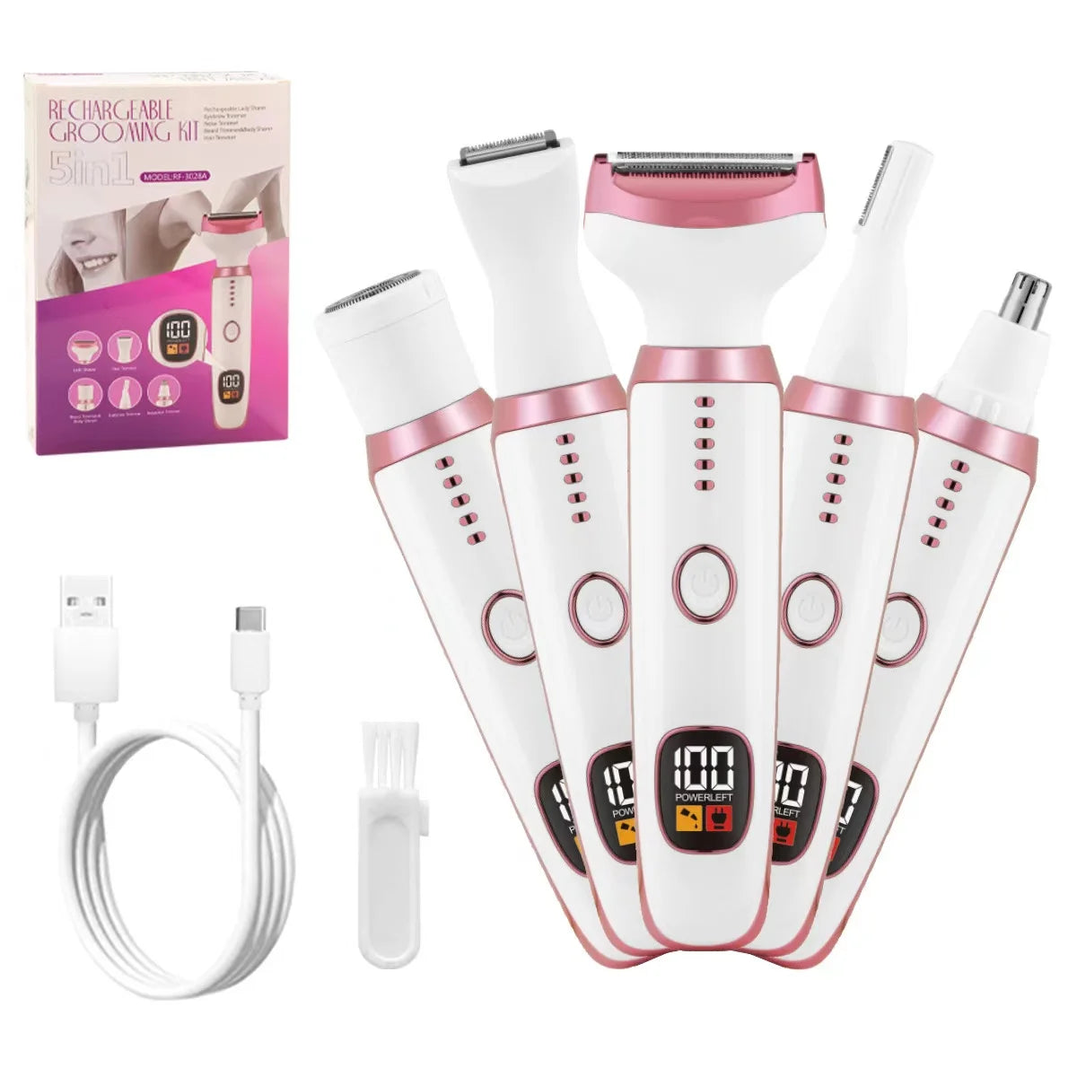 Épilateur à pince YTWO, rechargeable Type-C, sec/mouillé, corps/aisselles/maillot, CE/RoHS