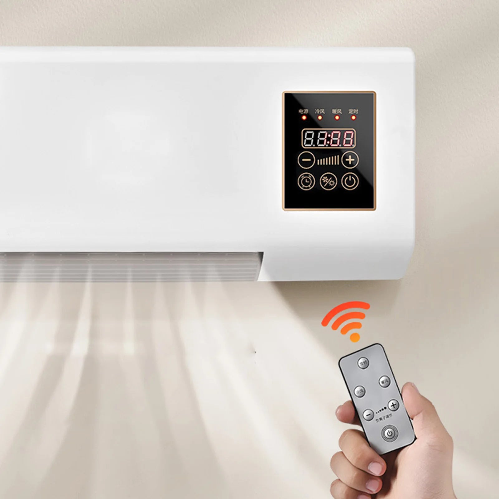 Mini climatiseurs muraux à température constante avec télécommande pour salon