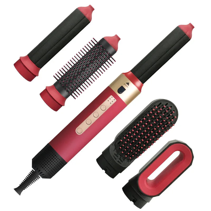 Sèche-cheveux automatique transfrontalier 5 en 1, peigne, lisseur multifonction, fer à friser, trois fonctions pour une coiffure révolutionnaire
