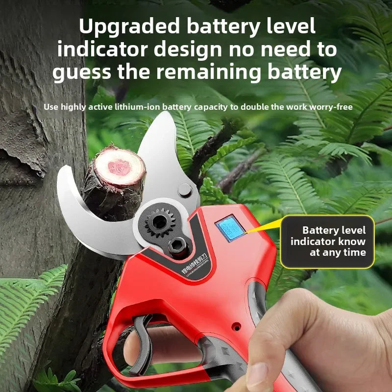 Ciseaux Électriques de Jardin Rechargeables | Sécateur pour Taille des Arbres, Branches et Arbustes