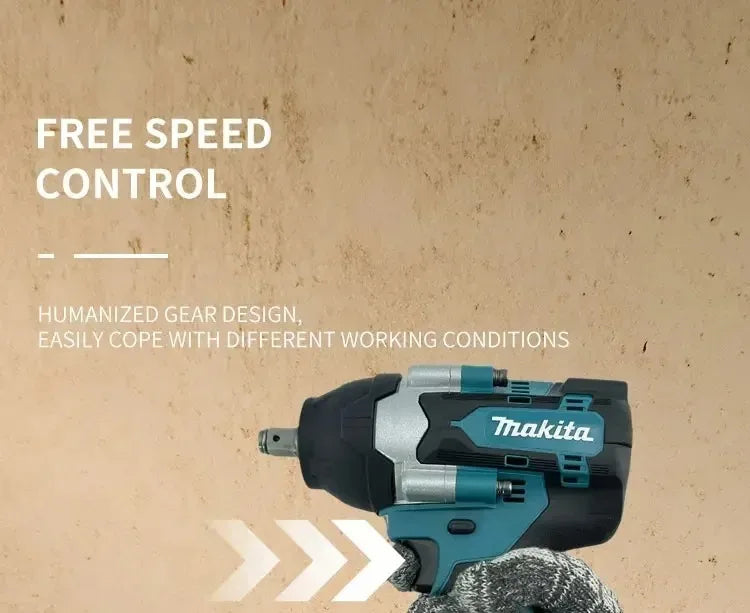 Clé à chocs électrique sans fil Makita Brushless DTW700, outil électrique compatible avec les batteries 18 V, pour la réparation automobile