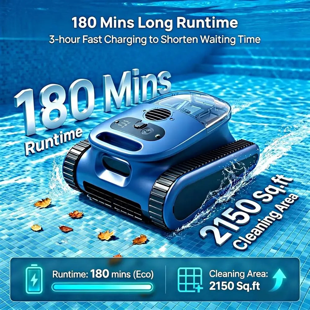 Robot aspirateur de piscine rechargeable