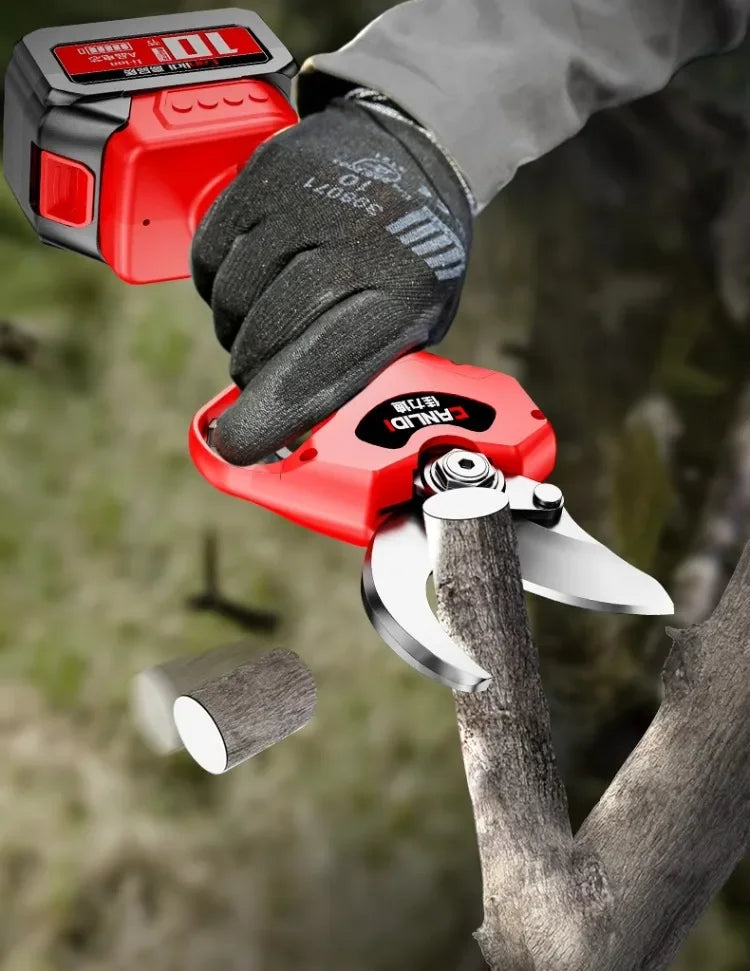 Ciseaux Électriques de Jardin Rechargeables | Sécateur pour Taille des Arbres, Branches et Arbustes