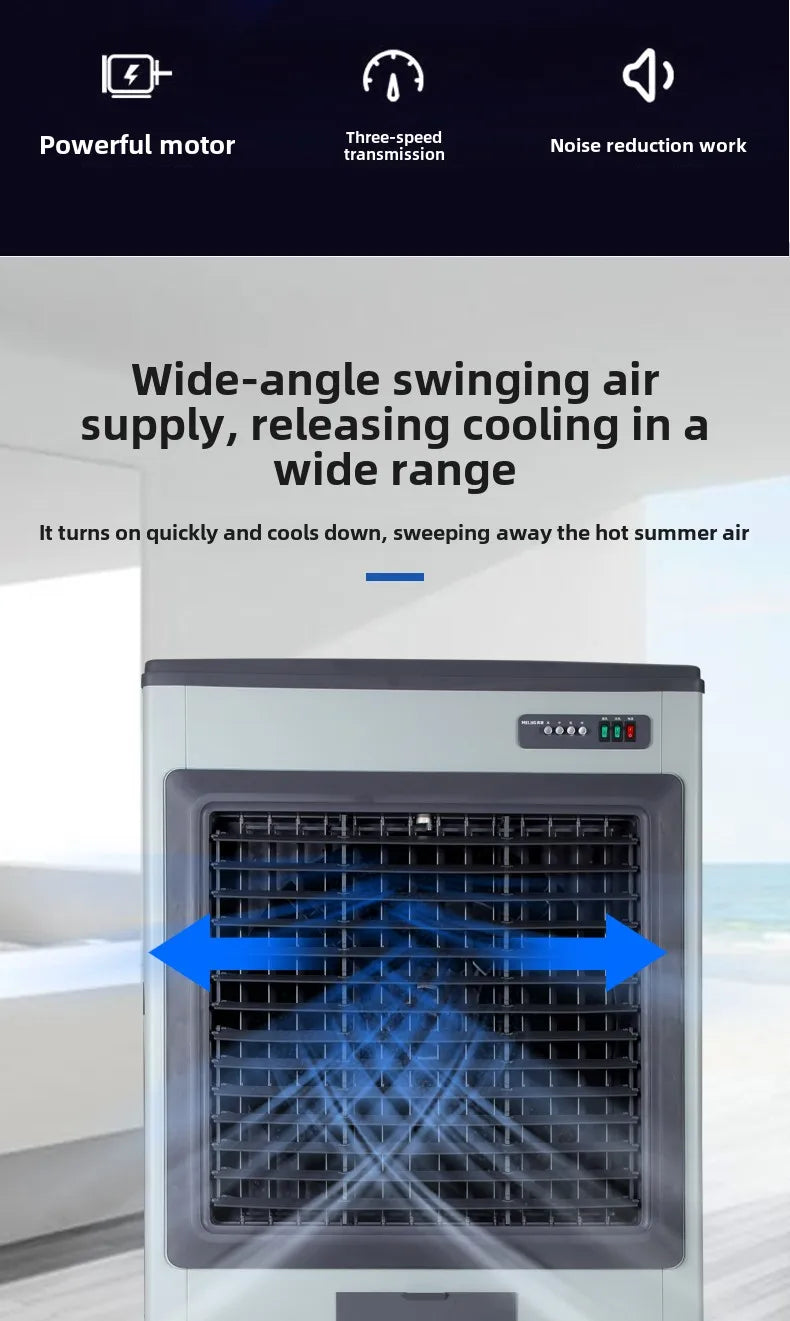 Ventilateur de refroidissement industriel pour climatiseurs de grande taille, usines, ateliers et hôtels commerciaux, système de réfrigération par évaporation.