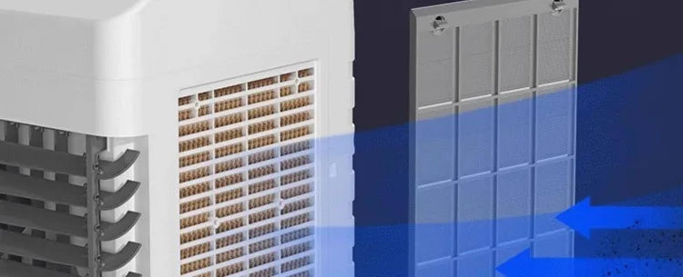 Ventilateur Chigo avec compartiment à glace : refroidissement puissant pour les chaudes journées d'été