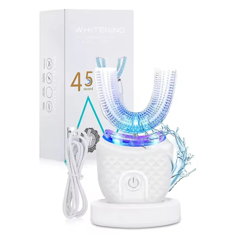 Brosse à dents électrique en forme de U, fabricant de brosses à dents électriques automatiques à 360 degrés.