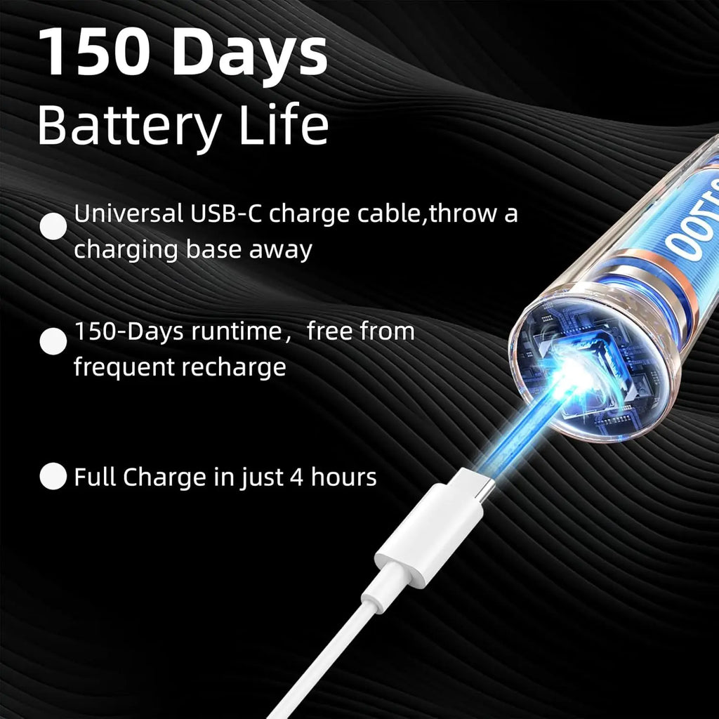Brosse à Dents Électrique Forme U 360° | Nettoyage Automatique Ultrasonique et Blanchiment Dentaire