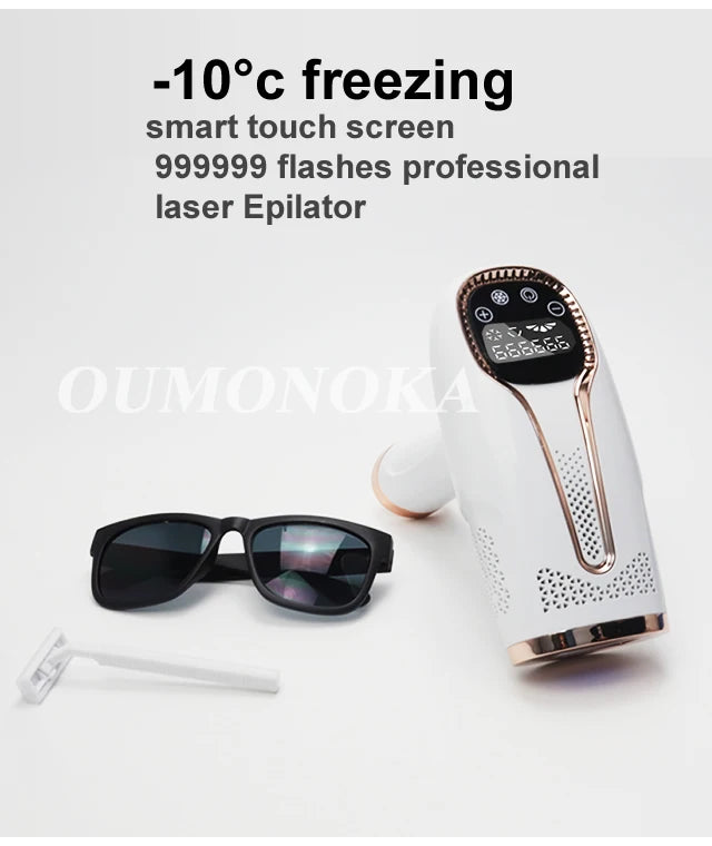 Épilateur laser IPL 999999 flashs pour femmes, usage domestique, épilation indolore, épilateur électrique pour maillot, livraison directe
