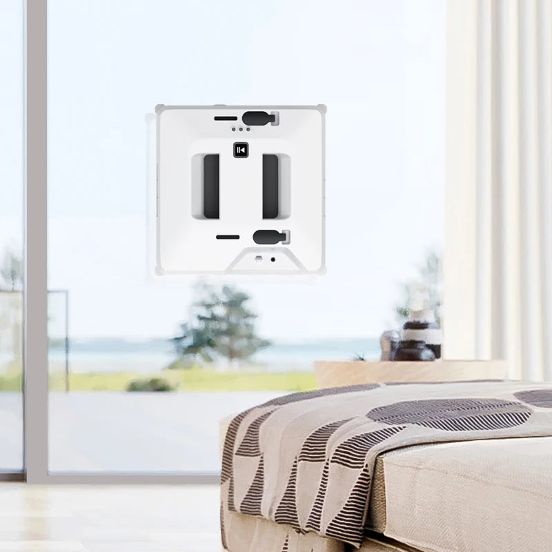 Robot lave-vitres à double jet d'eau avec télécommande, nettoyeur de vitres électrique pour fenêtres extérieures d'immeubles de grande hauteur, système anti-chute pour maison connectée