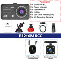 Caméra embarquée HD 1080p tactile avec vision nocturne, enregistreur vidéo pour véhicule, enregistreur de conduite avant et arrière.