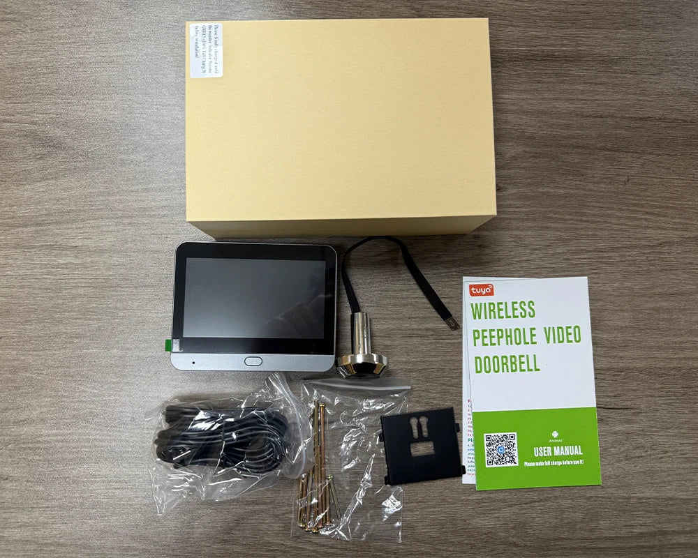 Judas Numérique Wi-Fi 3 MP | Caméra PIR, Application Tuya SmartLife et Batterie Rechargeable