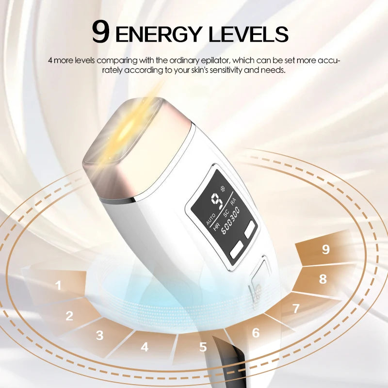 Épilateur laser/IPL Vancostar, 999 900 flashs, épilation/rajeunissement/acné 3 en 1, refroidissement, CE/FCC
