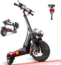 Trottinette électrique pour adultes avec siège, vitesse rapide de 40 à 48 km/h, autonomie de 32 à 45 km, pneus tout-terrain de 25 cm, charge maximale de plus de 136 kg, trottinette électrique pliable