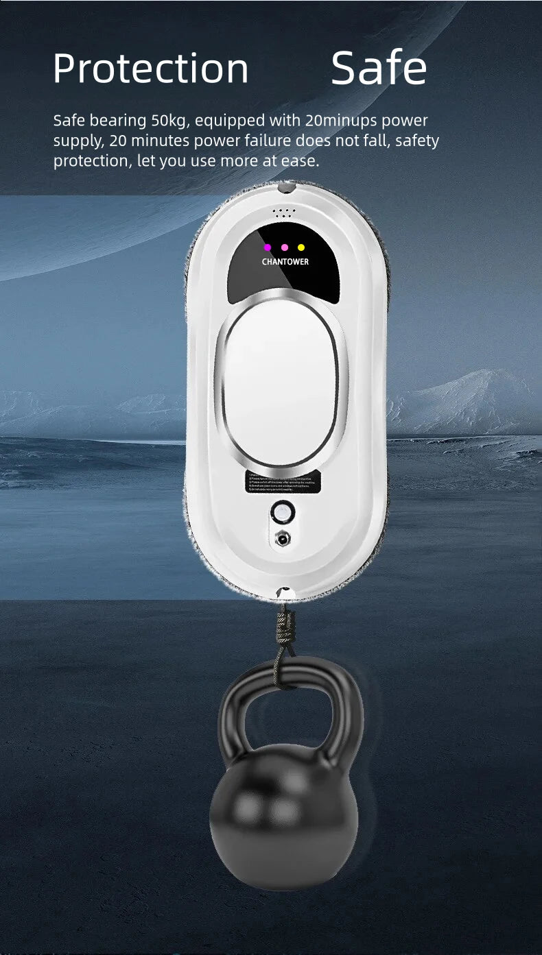 Robot nettoyeur de vitres intelligent, aspirateur robot, nettoyeur de vitres électrique, télécommande pour la maison