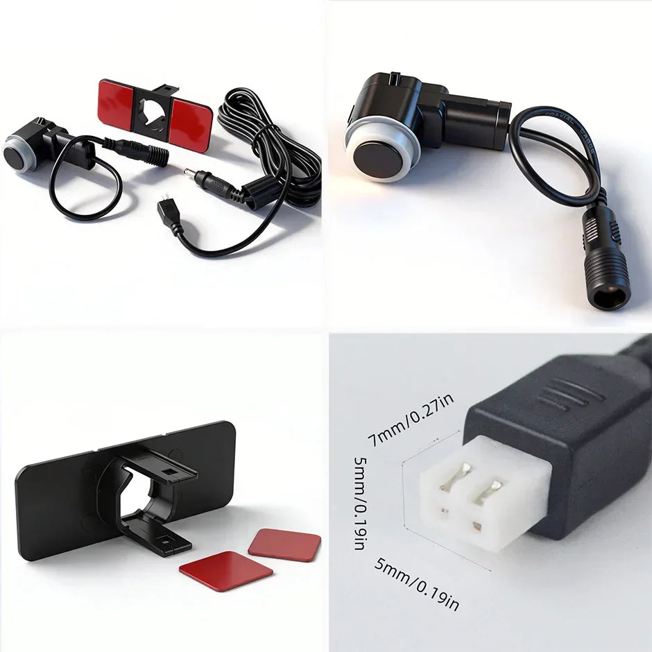 Kit de capteurs de stationnement Parktronic 4/6/8 avec radar de recul, alerte sonore et détection de distance par ultrasons pour voiture