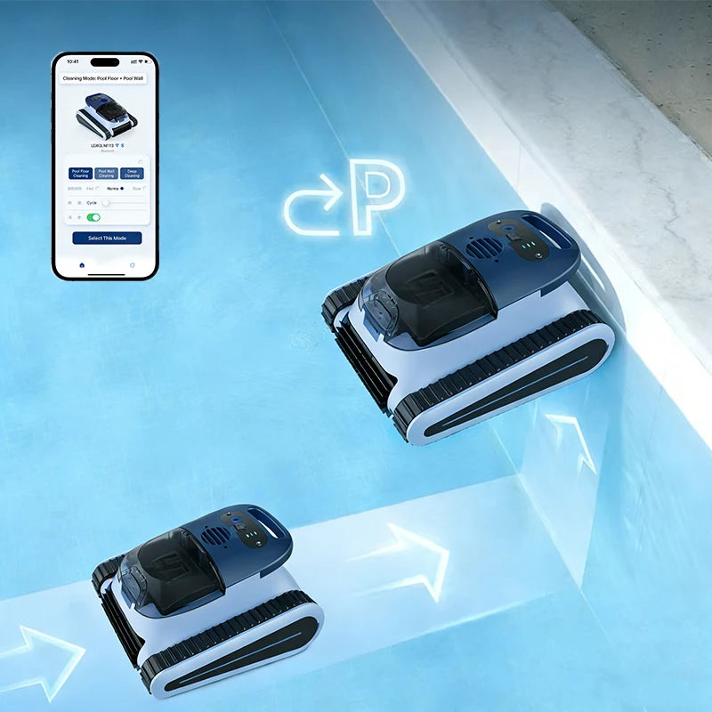 Robot nettoyeur de piscine automatique sans fil, système de filtration robotisé de haute qualité en stock dans l'UE pour piscines